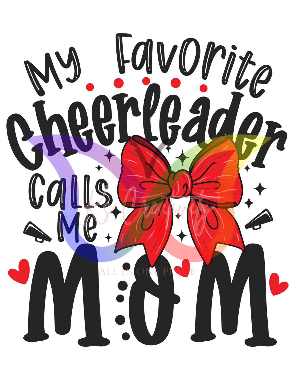 DTF Transfer Cheer Mom & Dad