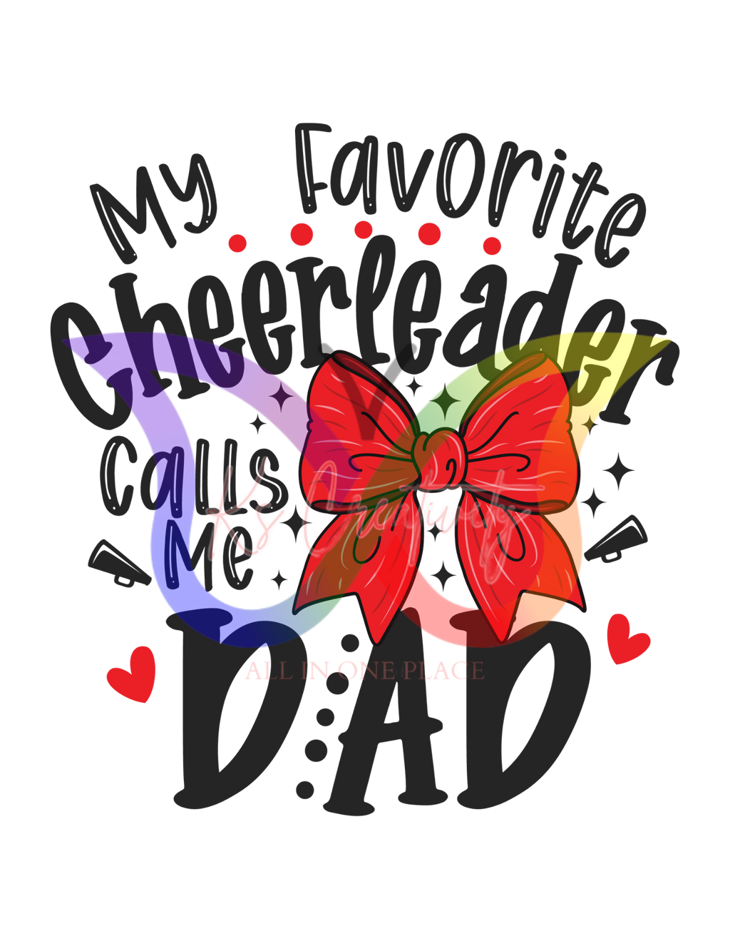 DTF Transfer Cheer Mom & Dad