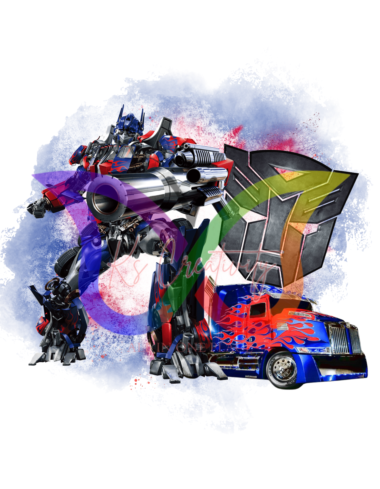 DTF Transfer Transformers Blue streak