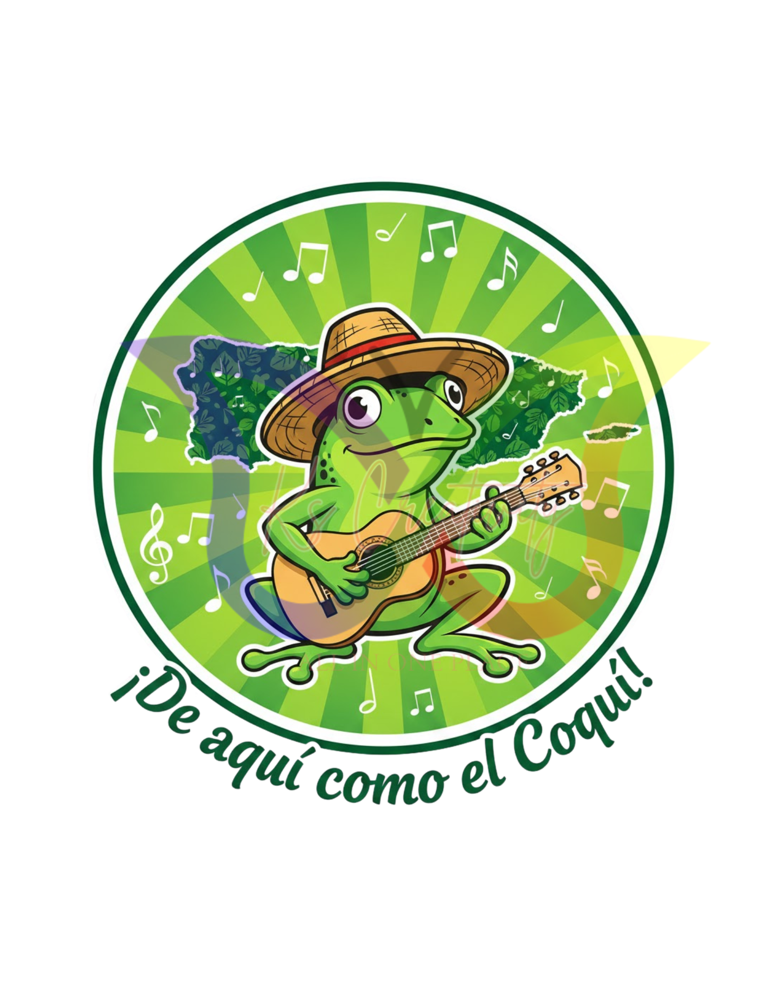 DTF Transfer De Aqui Como El Coqui