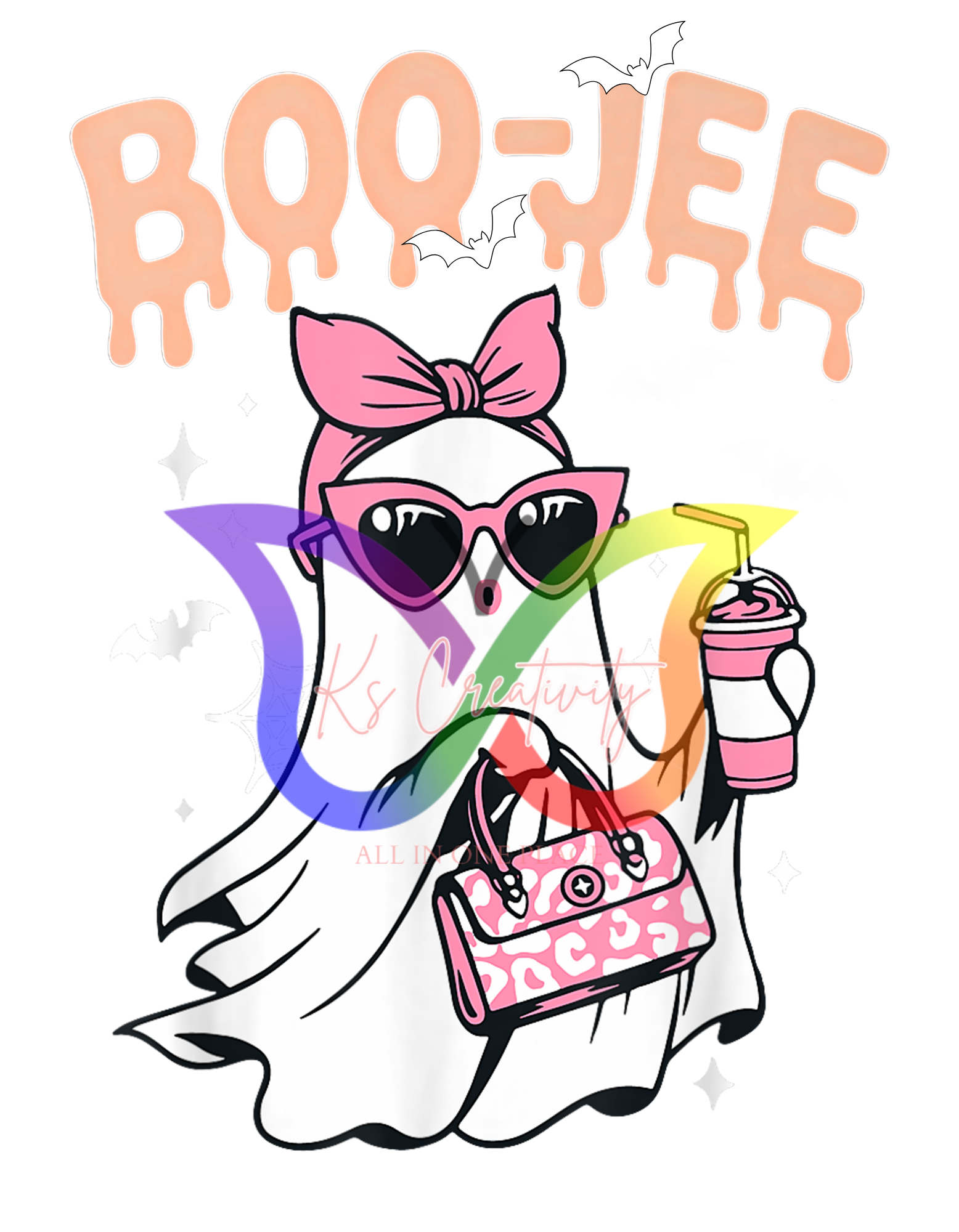 DTF Transfer Boo-Jee Pink